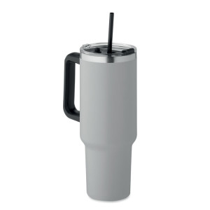 Double wall tumbler with straw lid SUMA - Reklamnepredmety