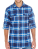 BU8210 Woven Plaid Flannel Shirt - BU8210_Blue---White-(Checked) - variant Ls 1000035160