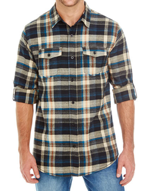 BU8210 Woven Plaid Flannel Shirt - Reklamnepredmety