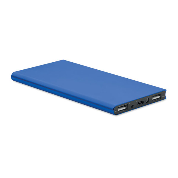 Power bank 8000 mAh in recycled aluminium POWERFLAT8C