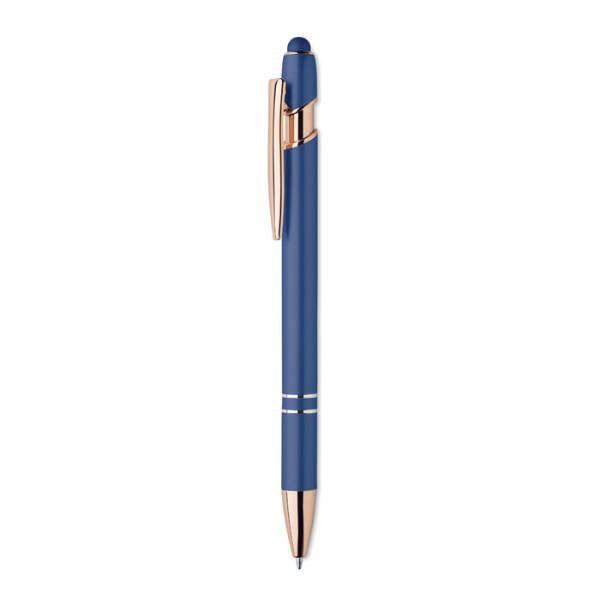 Recycled aluminium stylus push ball pen SCRIBBLE