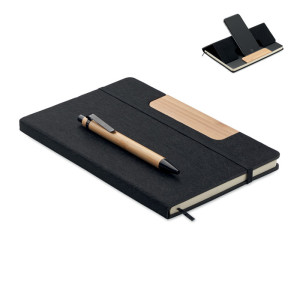 A5 RPET notebook set and pen NOTEMIX - Reklamnepredmety