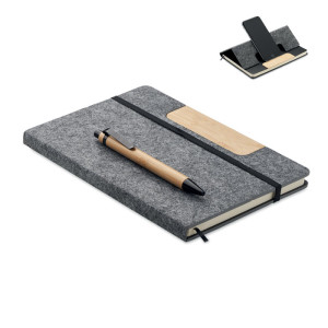 A5 RPET notebook set and pen NOTEMIX - Reklamnepredmety