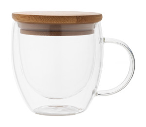 Grobina Mini glass thermo mug - Reklamnepredmety