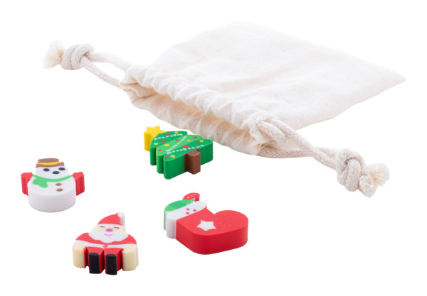 A set of erasers with a Christmas motif Sommaroy