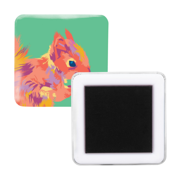 MagBadge Square pin button fridge magnet