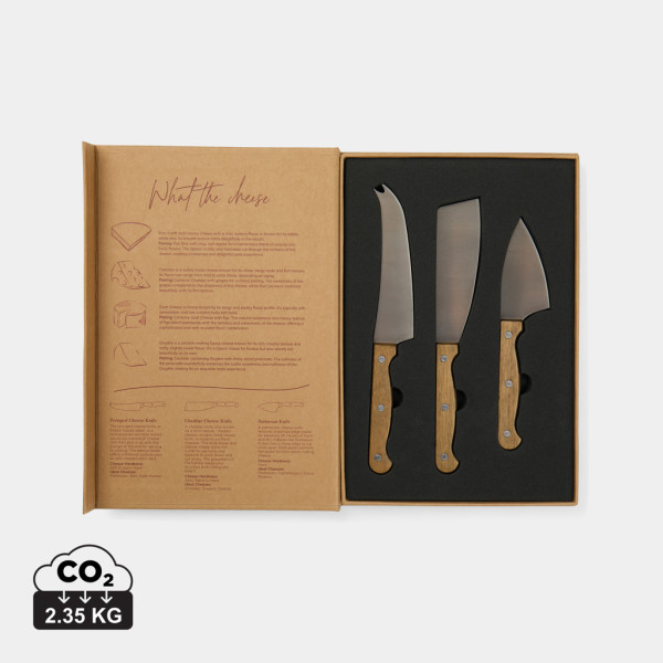 Set of cheese knives VINGA Story of cheese