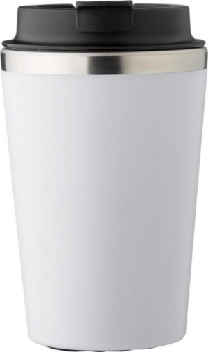 Travel mug made of stainless steel and PP, 350 ml - Reklamnepredmety