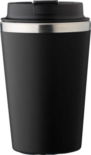 Travel mug made of stainless steel and PP, 350 ml - Reklamnepredmety