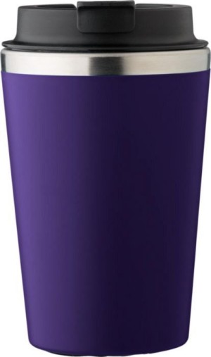 Travel mug made of stainless steel and PP, 350 ml - Reklamnepredmety