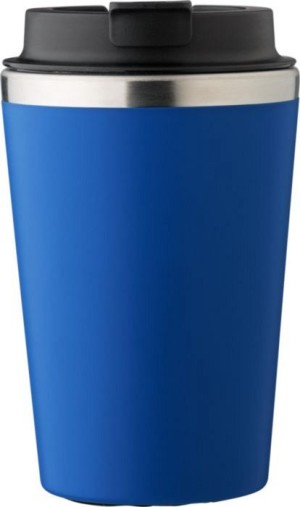 Travel mug made of stainless steel and PP, 350 ml - Reklamnepredmety