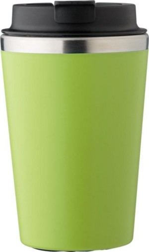 Travel mug made of stainless steel and PP, 350 ml - Reklamnepredmety
