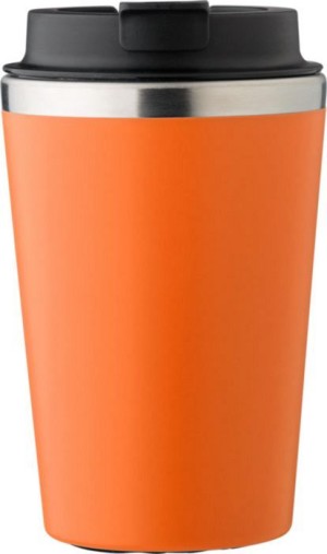 Travel mug made of stainless steel and PP, 350 ml - Reklamnepredmety