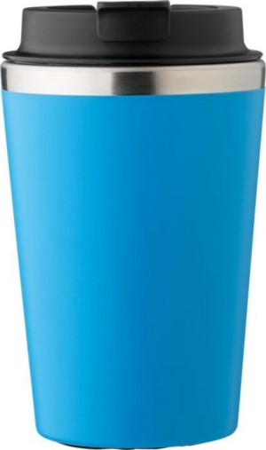 Travel mug made of stainless steel and PP, 350 ml - Reklamnepredmety