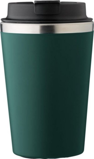 Travel mug made of stainless steel and PP, 350 ml - Reklamnepredmety