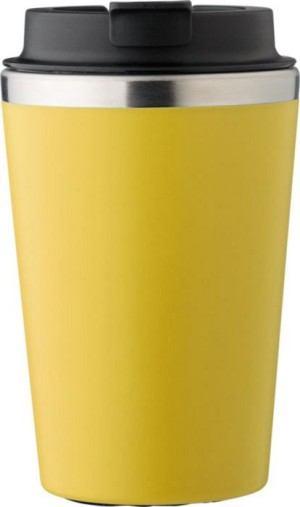 Travel mug made of stainless steel and PP, 350 ml - Reklamnepredmety