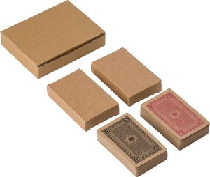 Playing cards made from recycled cardboard - Reklamnepredmety