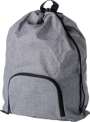 Foldable backpack with drawstring, 300D polyester - Reklamnepredmety