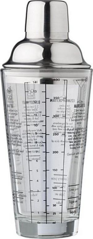 Glass cocktail shaker (400 ml) Adela - Reklamnepredmety