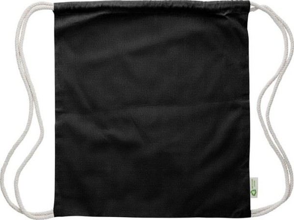 Drawstring cotton backpack