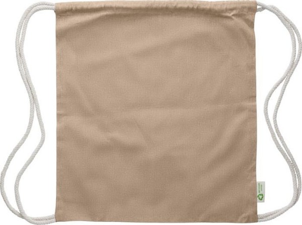 Drawstring cotton backpack