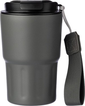 Stainless steel double walled mug Louisa - Reklamnepredmety