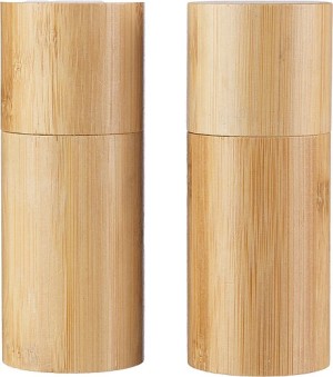 Bamboo spice mill set Christine - Reklamnepredmety