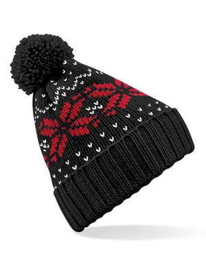 CB456 Fair Isle Snowstar Beanie - Reklamnepredmety