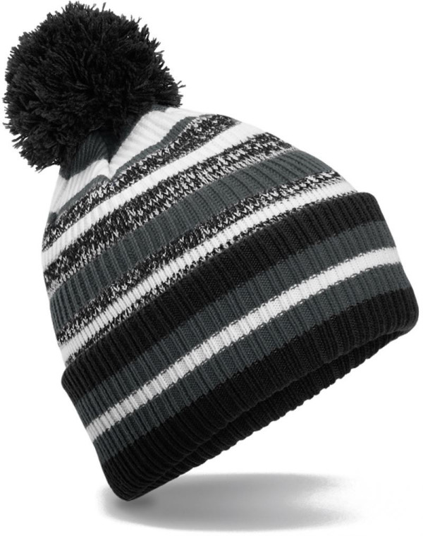 Beanie with Stripes "Fan"