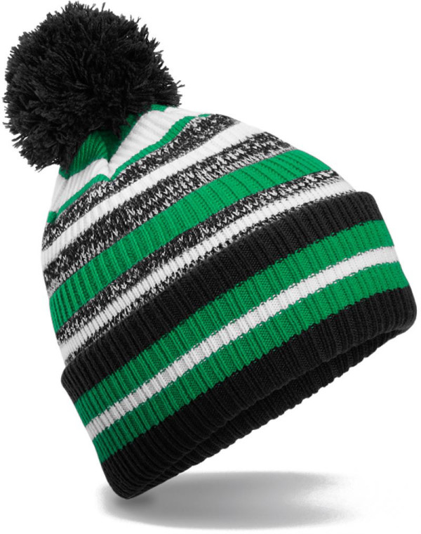 Beanie with Stripes "Fan"