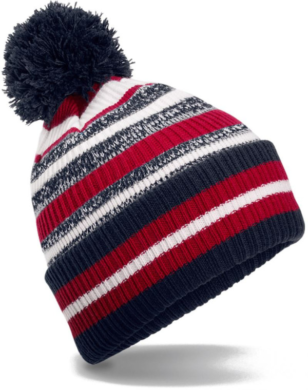 Beanie with Stripes "Fan"