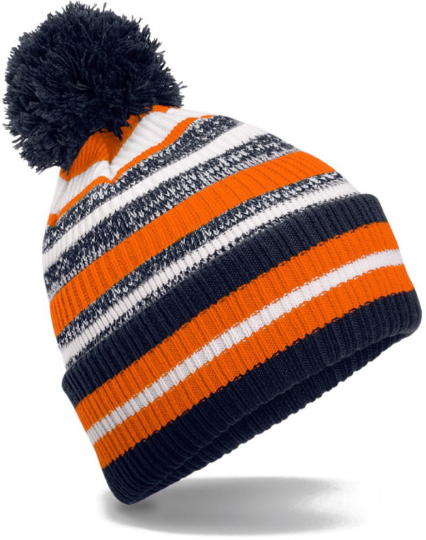 Beanie with Stripes "Fan"