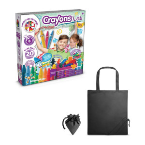 Crayon Factory Kit II. Educational game for children supplied with a folding gift bag 190t - Reklamnepredmety