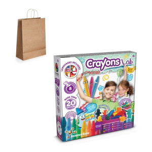 Crayon Factory Kit IV. The educational game for children comes with a kraft paper gift bag (115gsm) - Reklamnepredmety