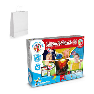 6 in 1 Super Science Kit II. The educational game for children comes with a kraft paper gift bag (100gsm) - Reklamnepredmety