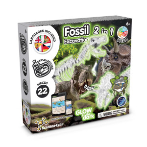 2 in 1 Fossil Excavation Kit I. Educational game for children - Reklamnepredmety
