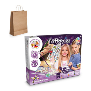 Tattoo Factory Kit III. The educational game for children comes with a kraft paper gift bag (115gsm) - Reklamnepredmety