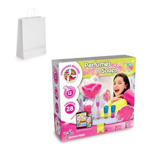 Perfume & Soap Factory Kit II. The educational game for children comes with a gift bag made of kraft paper (90 g/m²) - Reklamnepredmety