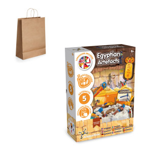 Ancient Egypt Excavation Kit III. The educational game for children comes with a kraft paper gift bag (115gsm) - Reklamnepredmety
