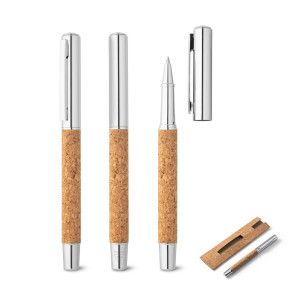 ANDREW. Roller made of 90% recycled stainless steel with clip - Reklamnepredmety