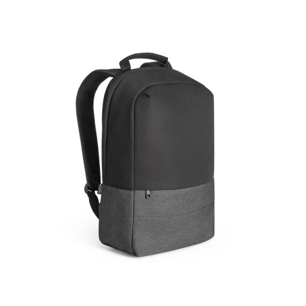 GENOA BPACK. Anti-theft backpack made of high density 600D recycled polyester