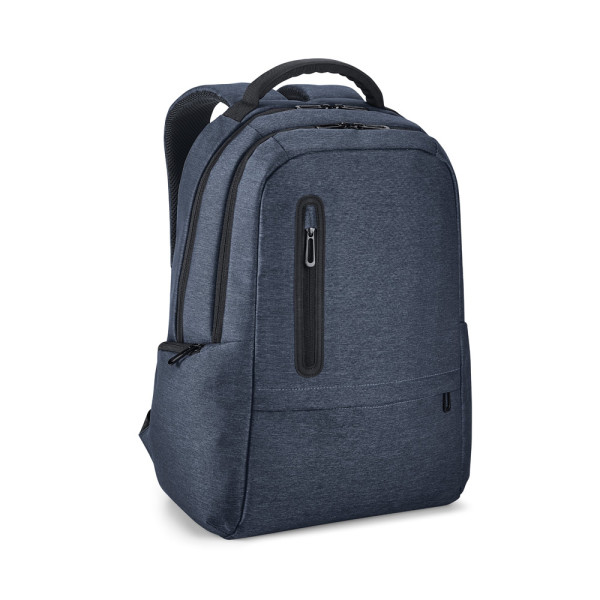 RE-BOSTON. 2-Tone Recycled Nylon Waterproof Laptop Backpack with 210D rPET Compartment