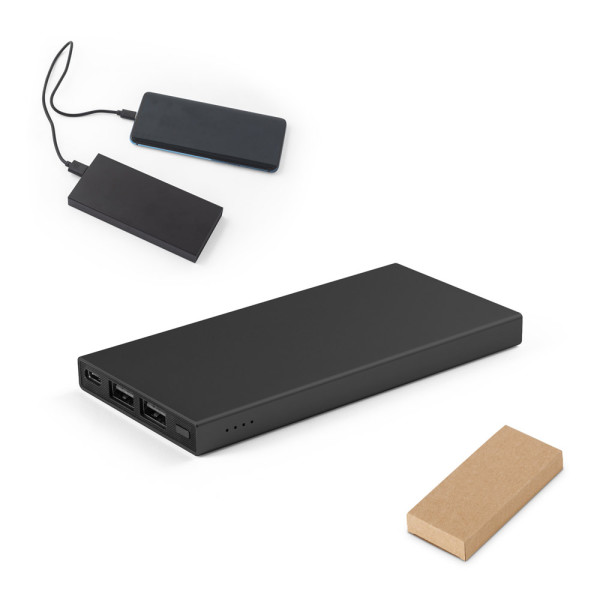 DOROTHY. Powerbank with a capacity of 5,000 mAh made of 100% recycled aluminum