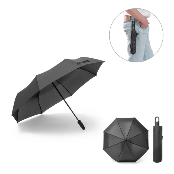 GUSTAVO. Pongee umbrella rPET 190T with automatic opening and closing