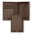 Folding card holder Classic Smooth Brown