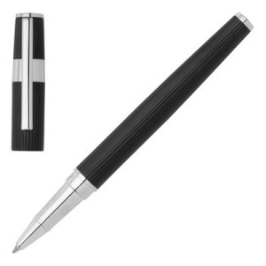 Rollerball pen Gear Pinstripe Black / Chrome - Reklamnepredmety