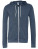 CV3739 Unisex Zip-Up Poly-Cotton Fleece Hoodie - CV3739_Heather-Navy - variant Ls 1000293477