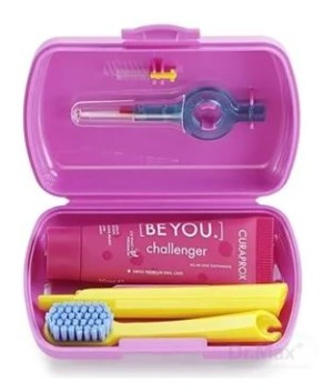 Curaprox travel set, pink - Reklamnepredmety