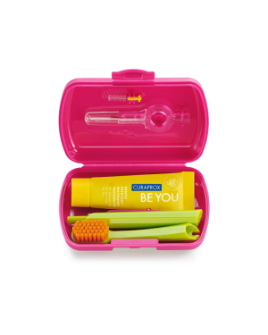 Curaprox travel set, magenta - Reklamnepredmety