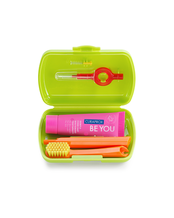 Curaprox travel set, green